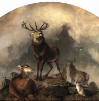 Landseer, Sir Edwin Henry - Scene in Braemar, Highland Deer